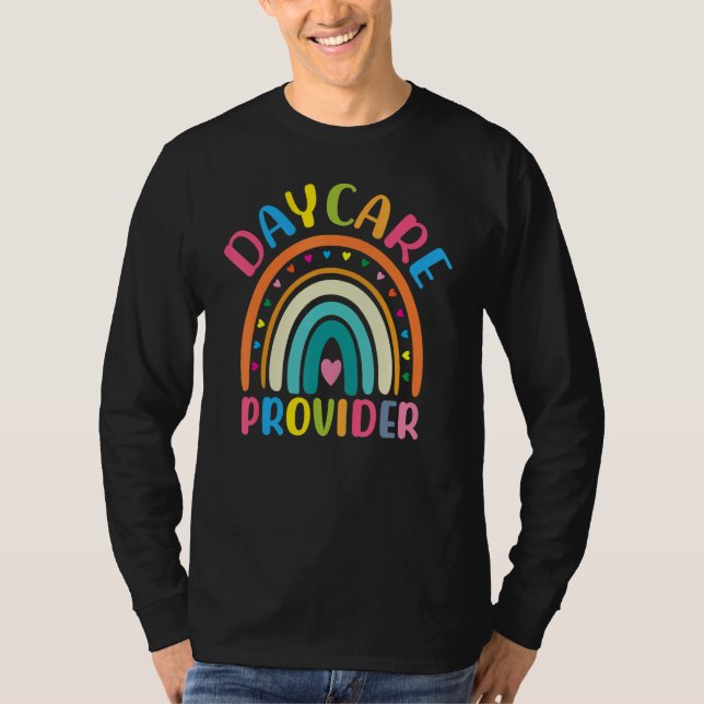 Camiseta Apreciación del profesor Boho Rainbow Daycare (Anverso)