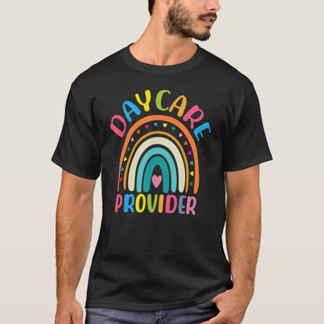 Camiseta Apreciación del profesor Boho Rainbow Daycare (Anverso)