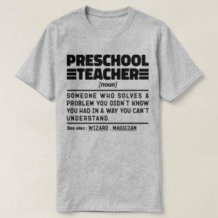 Camiseta Apreciación del profesor de preescolar, profesor d