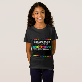 Camiseta Apreciación del profesor personalizado