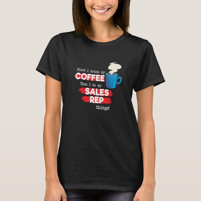 Camiseta Apreciación del Rep. de Ventas y Café (Anverso)