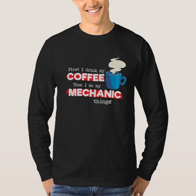 Camiseta Apreciación divertida de Mechanic & Coffee (Anverso)