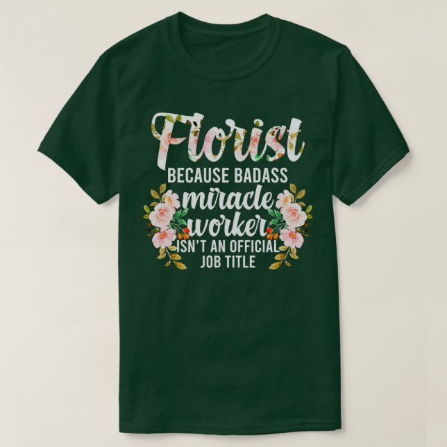 Camiseta Apreciación florista Acuerdo de Flores Des Florale (Diseño del anverso)