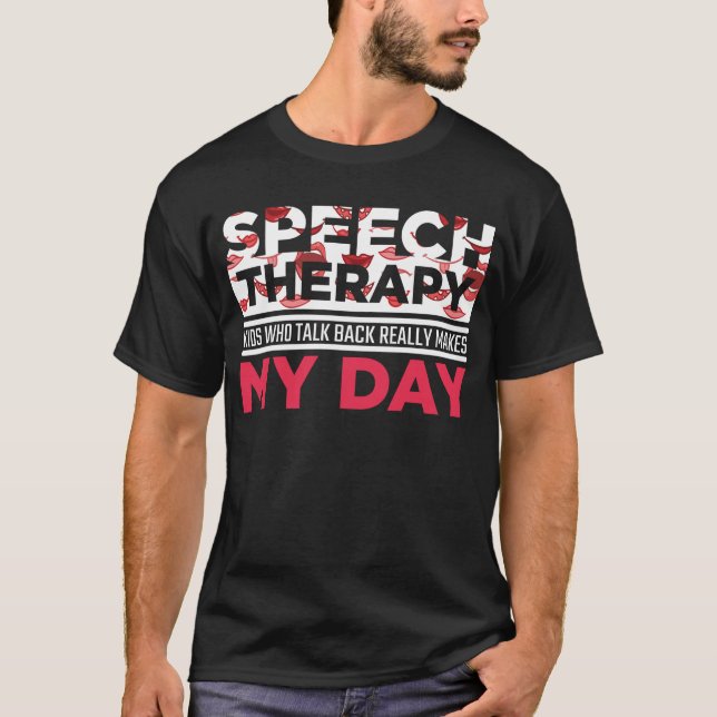 Camiseta Apreciación por la terapia del habla Kid Logopedic (Anverso)
