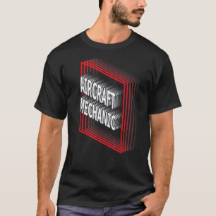 Camiseta Apreciación Retro del Título de Mecánico de Aerona
