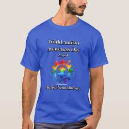 Camiseta Apreciar la Neurodiversidad. Día Mundial de Concie