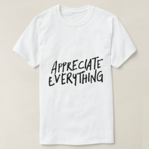 Camiseta Apreciar Todo – Tipografía de Gratitud