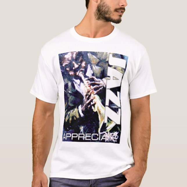 Camiseta Aprecie el jazz 3 (Anverso)