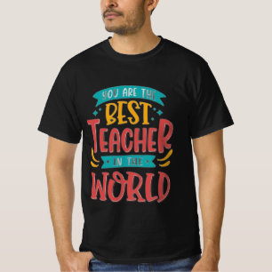 Camiseta aprecio de los profesores citar al mejor profesor 
