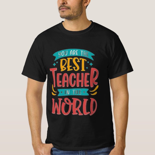 Camiseta aprecio de los profesores citar al mejor profesor  (Anverso)