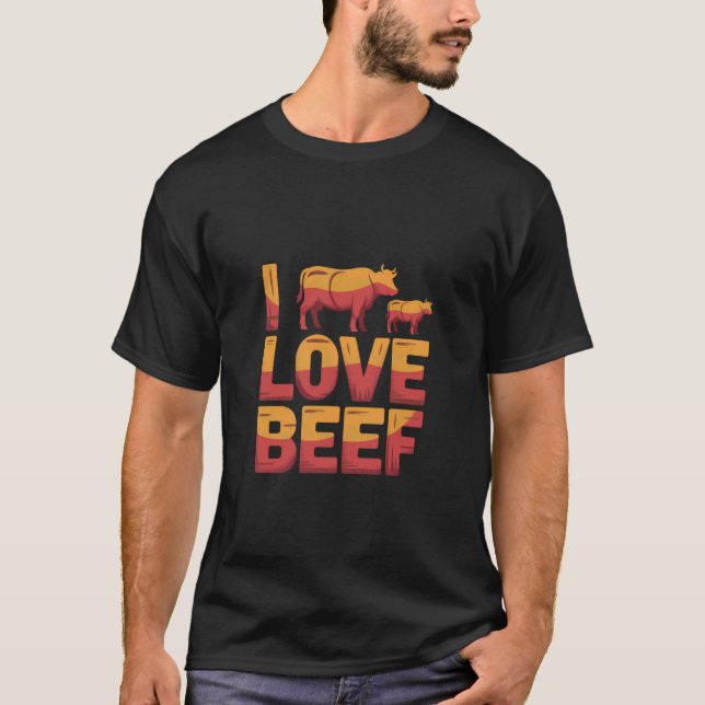 Camiseta Aprecio la vaca de carne (Anverso)