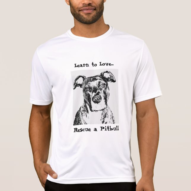 Camiseta Aprenda amar…, rescate un P… (Anverso)