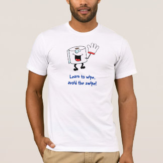 Camiseta Aprenda limpiar, evite el golpe fuerte