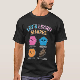 Camiseta Aprendamos Formas Hexágono Pentágono Octágono