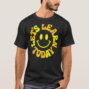 Camiseta Aprendamos hoy día retro groovy día del profesor f