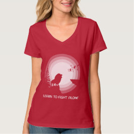 Camiseta Aprende a Luchar Solo – León Bajo Luz de Luna