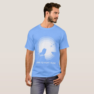 Camiseta Aprende a Luchar Solo – León Bajo Luz de Luna