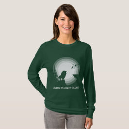 Camiseta Aprende a Luchar Solo – León Bajo Luz de Luna