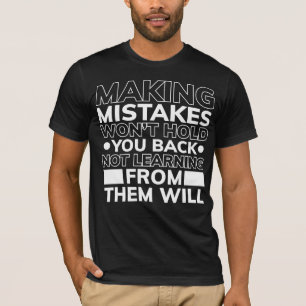 Camiseta Aprende de Errores Motivacional