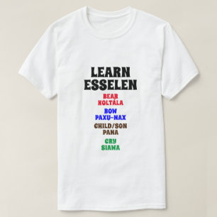 Camiseta Aprende Esselen - Oso, Arco, Hijo, Llorar
