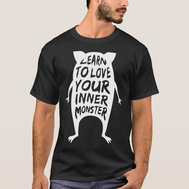 Camiseta Aprender a amar a tu monstruo interior (Anverso)