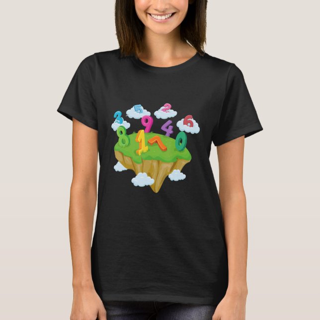 Camiseta Aprender a contar diseños educativos preescolares_ (Anverso)