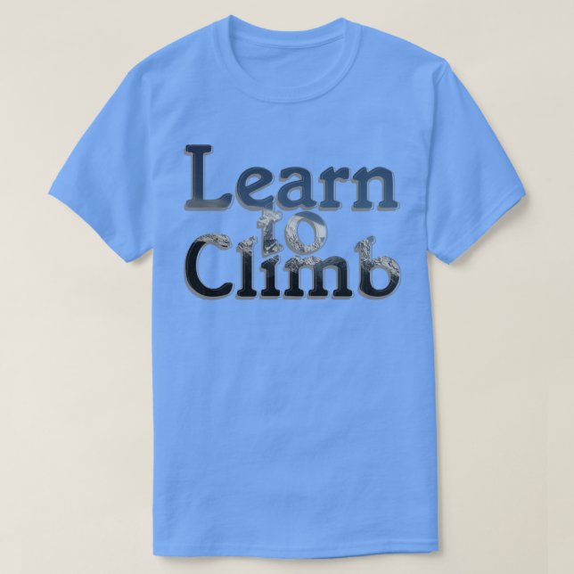 Camiseta Aprender a escalar (Diseño del anverso)