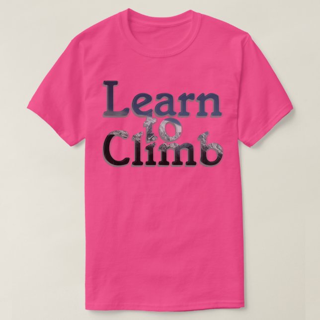 Camiseta Aprender a escalar (Diseño del anverso)