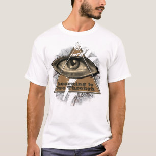 Camiseta Aprender a ver a través con un ojo / ojos
