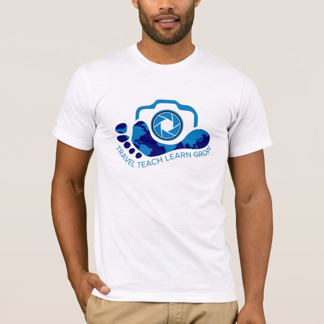 Camiseta aprender a viajar (Anverso)