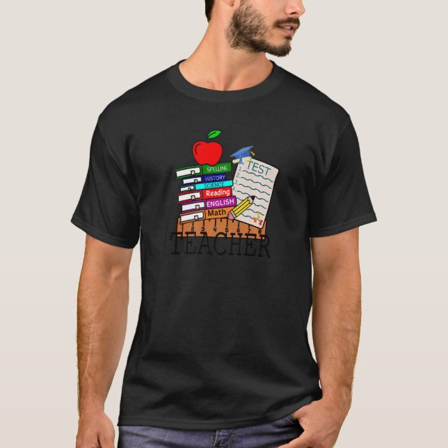Camiseta Aprender amor de un profesor de escuela cutáneo (Anverso)