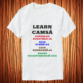 Camiseta Aprender Camsá - Barba de pelo de frente