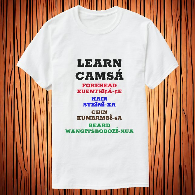 Camiseta Aprender Camsá - Barba de pelo de frente (Subido por el creador)