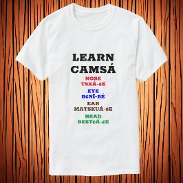 Camiseta Aprender Camsá - Cabeza de Oído Ojo Nariz