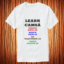 Camiseta Aprender Camsá - Diente de boca de boca de lengua