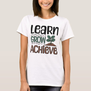 Camiseta Aprender, crecer, lograr