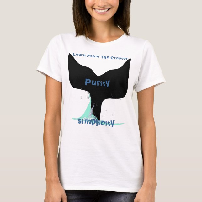 Camiseta Aprender del creador, simplicidad, pureza (Anverso)