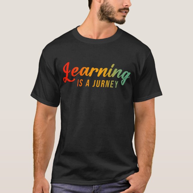 Camiseta Aprender es un viaje (Anverso)