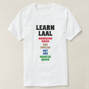 Camiseta Aprender Laal - Mahogany, Bag, Mat, Rooster