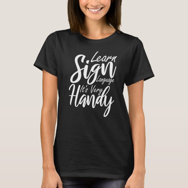 Camiseta Aprender lenguaje de Rótulo Lenguaje de Rótulo ame (Anverso)