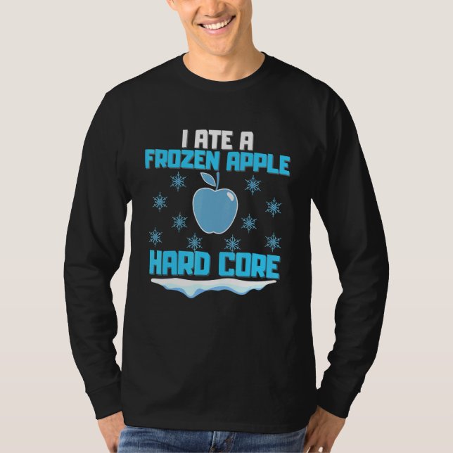 Camiseta Aprendí una Apple congelada - Chiste de Wordplay d (Anverso)