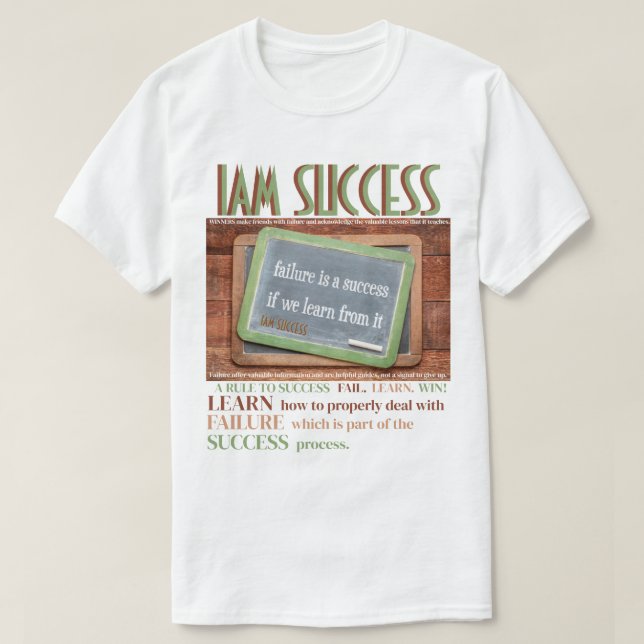 CAMISETA APRENDIENDO DEL FRACASO (Diseño del anverso)