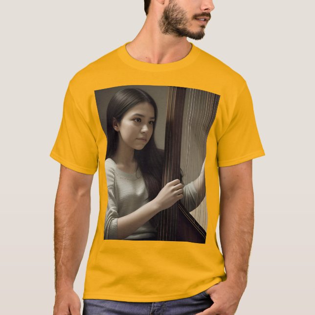 Camiseta Aprendiendo el arpa (Anverso)
