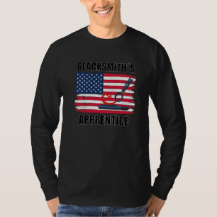 Camiseta Aprendiz de herrero patriota bandera de Estados Un