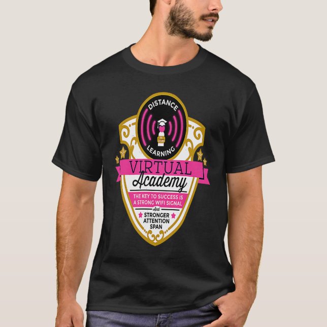Camiseta Aprendizaje a distancia Academia Virtual Wifi Remo (Anverso)