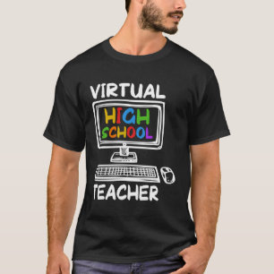 Camiseta Aprendizaje a distancia virtual de profesores de s