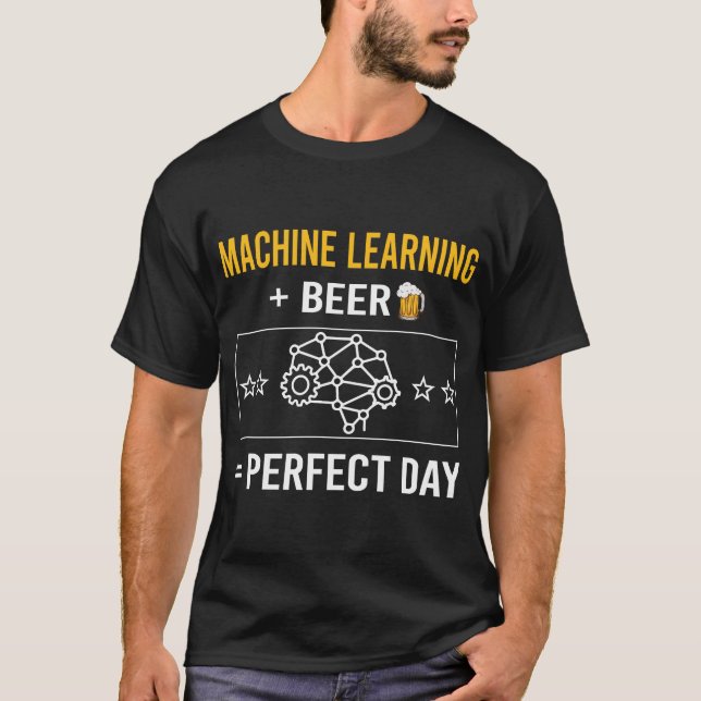 Camiseta Aprendizaje automático de Beer Day (Anverso)