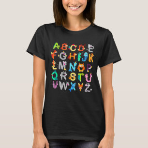 Camiseta Aprendizaje de ABC para niños
