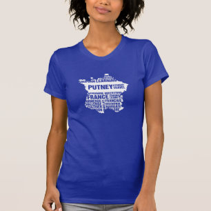 Camiseta Aprendizaje de idiomas Francia en colores