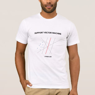 Camiseta Aprendizaje de máquina: Máquina del vector de la